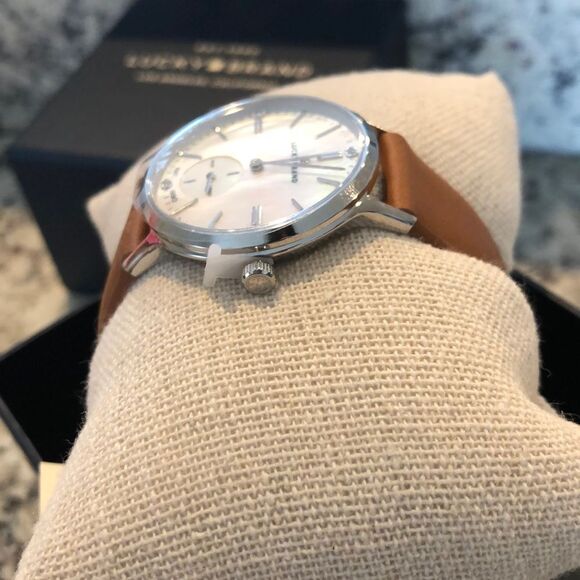 Lucky Brand Ventana Leather Mother of Pearl watch New with tags  LW00156 - Picture 4 of 8